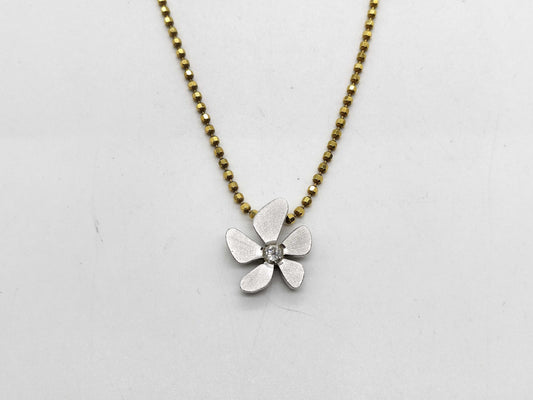 Kenji Kiuchi D0.22ct K18/Pt900 11.2g Necklace