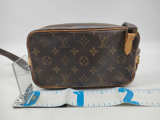 LOUIS VUITTON Monogram M51828 Pochette Marly Bandouliere Shoulder Bag