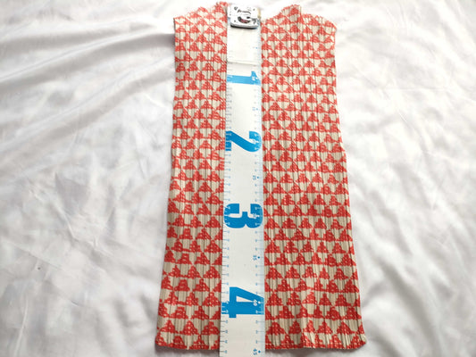 ISSEY MIYAKE Pleats Please Tops White x Red Tops
