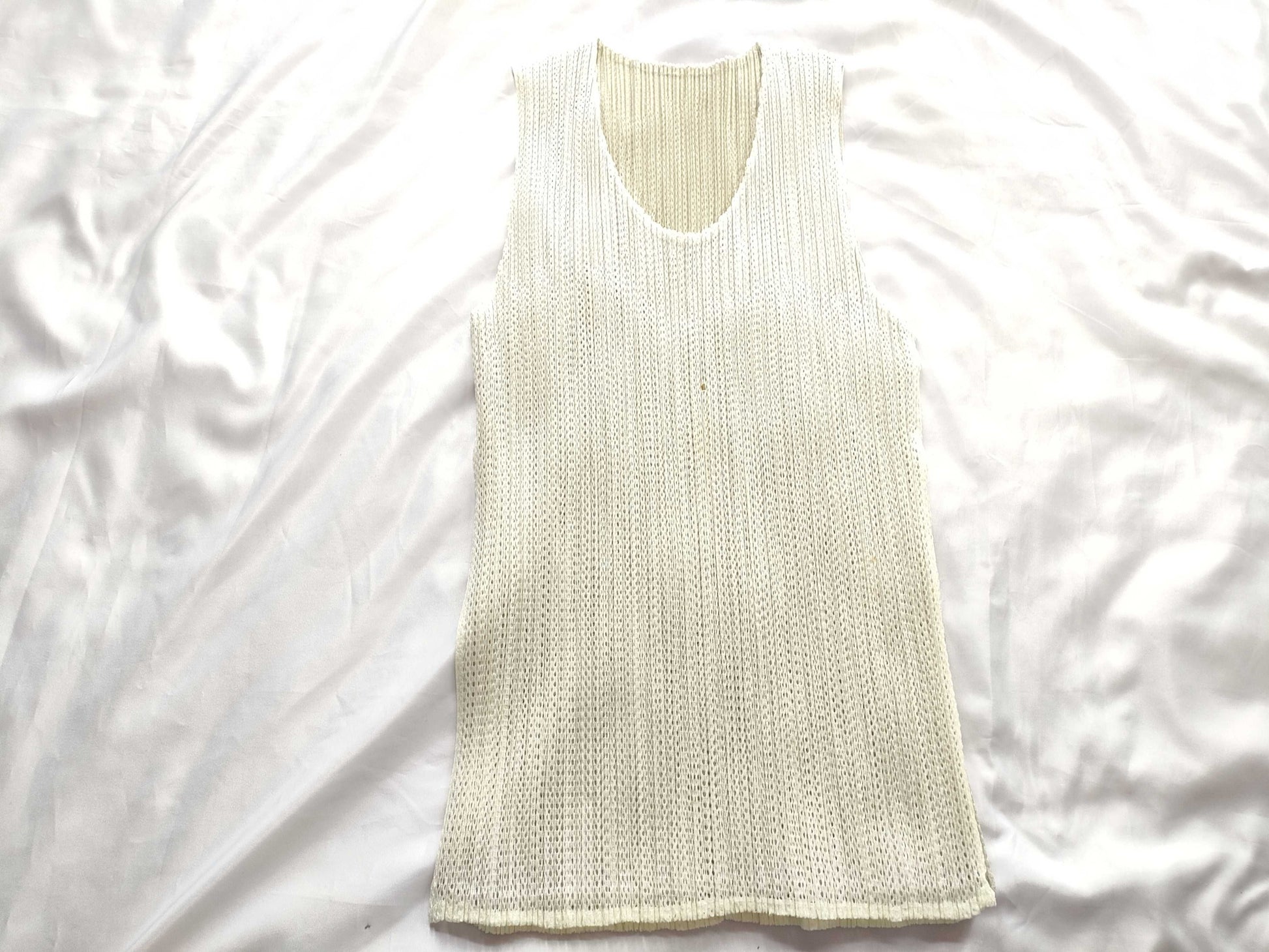ISSEY MIYAKE Pleats Please Top, Ivory