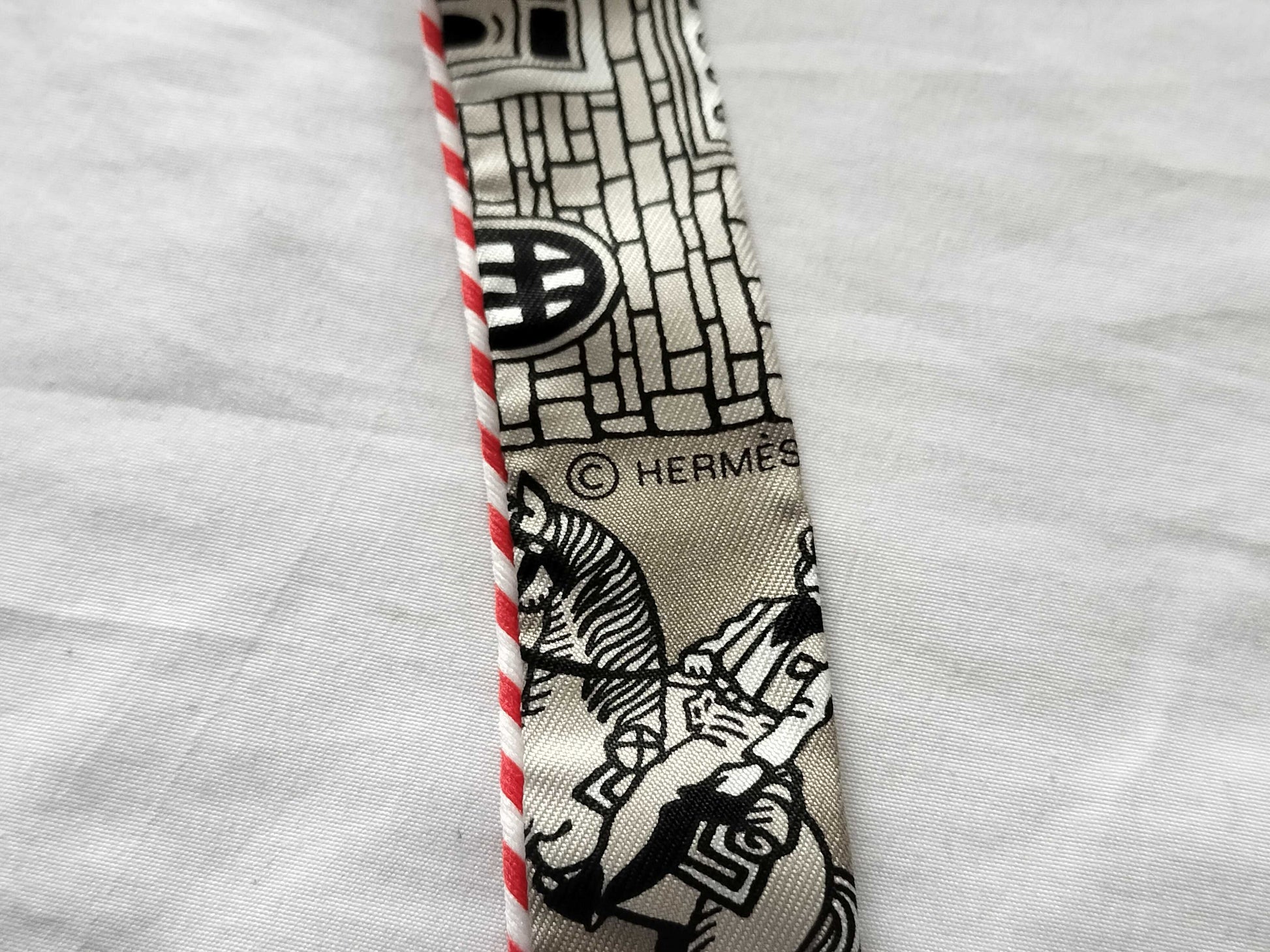 HERMES Twilly SADDLER with box Other apparel