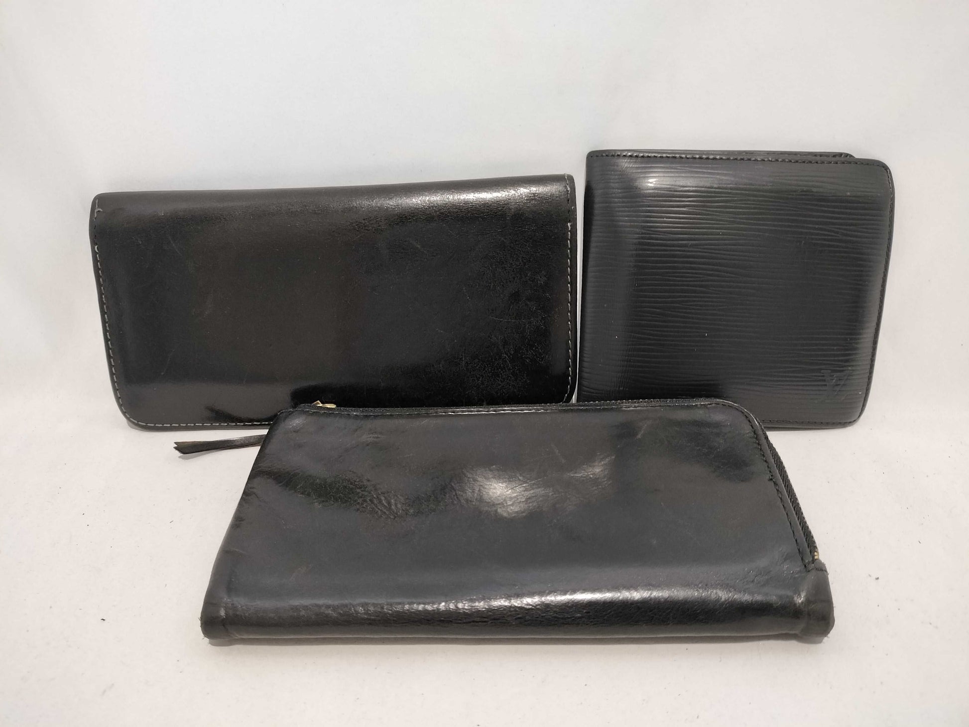 LOUIS VUITTON Epi Porter*3 Wallet Black Wallet