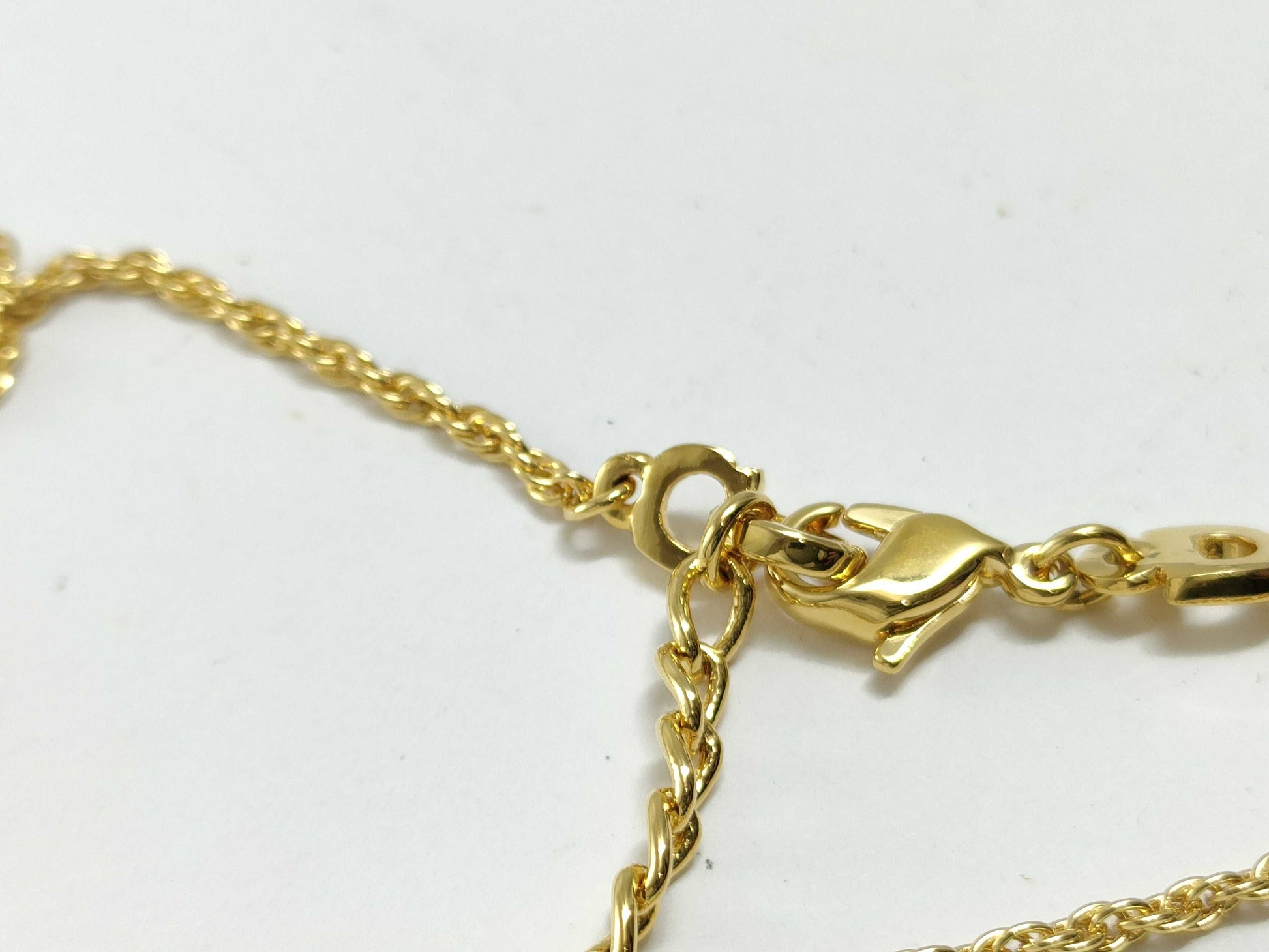 Dior logo accessory gold necklace