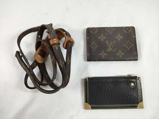LOUIS VUITTON Monogram Vuitton Shoulder Strap/Card Case*2 Other Accessories