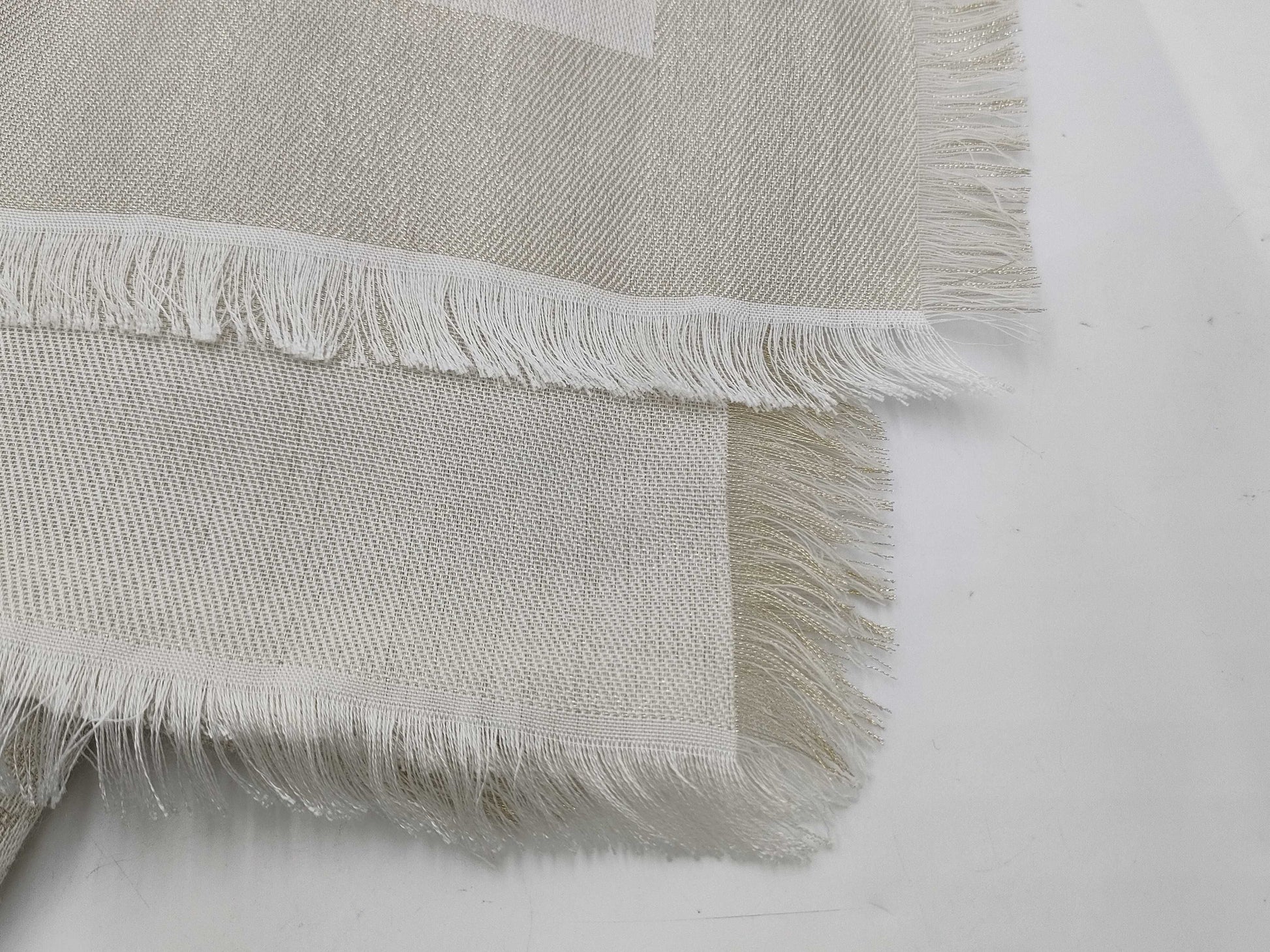 LOUIS VUITTON Large Shawl White Scarf