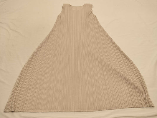 ISSEY MIYAKE Pleats Please/Dress/Cream Deformed Dress
