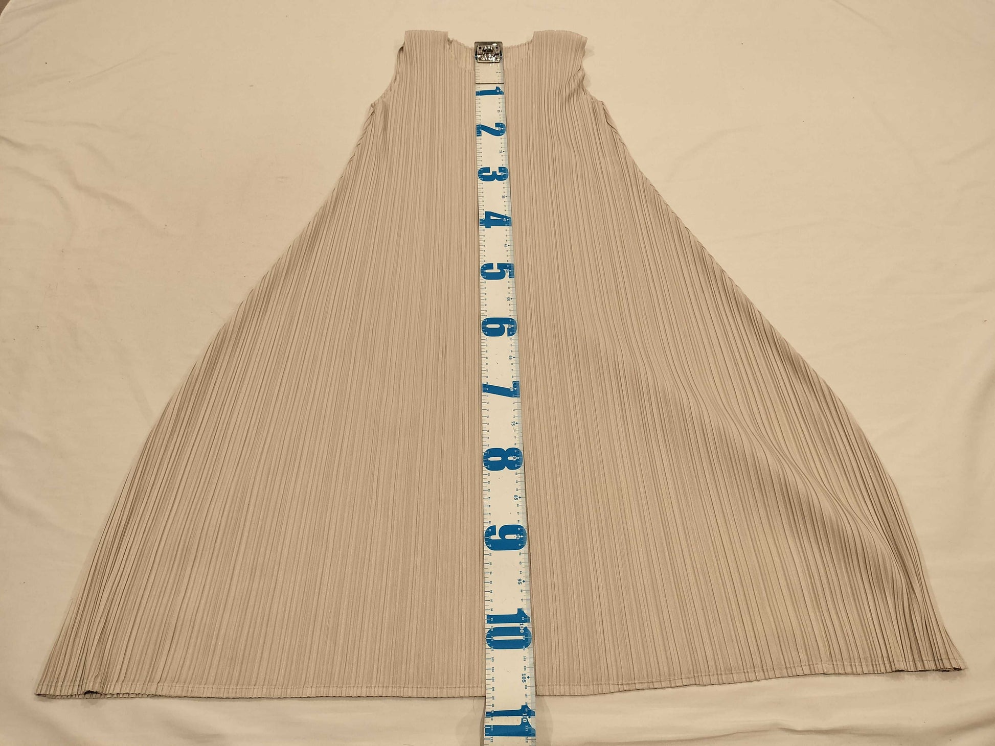 ISSEY MIYAKE Pleats Please/Dress/Cream Deformed Dress