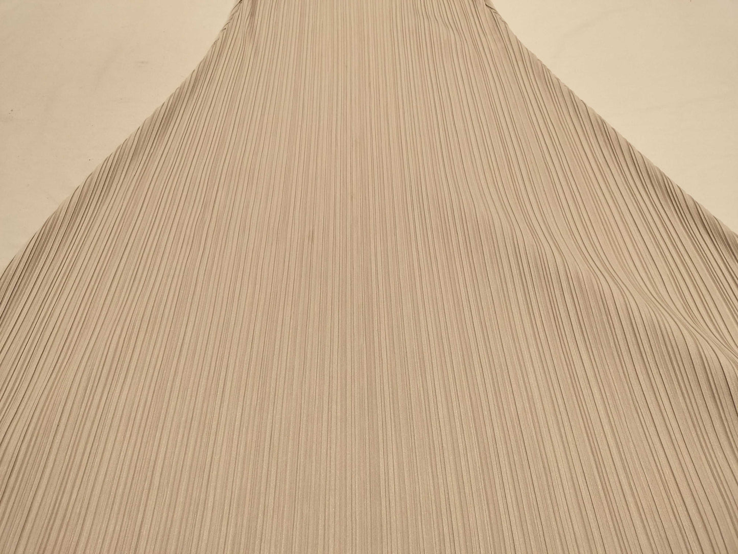 ISSEY MIYAKE Pleats Please/Dress/Cream Deformed Dress