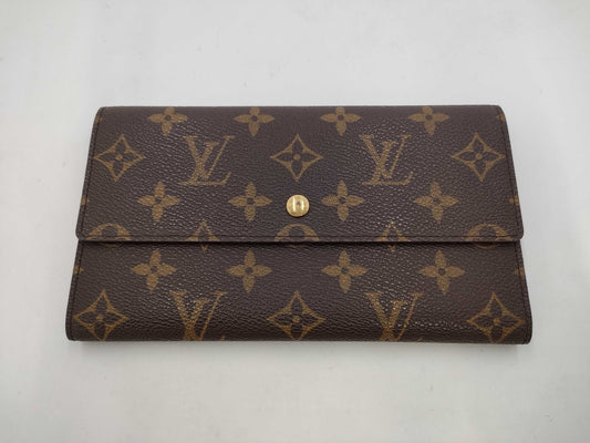 LOUIS VUITTON Monogram Louis Vuitton Long Wallet M61725 Porte-Feuille Sara Monogram Wallet