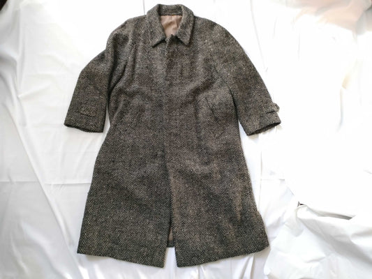 Yves Saint Laurent Grey Wool Trench Coat