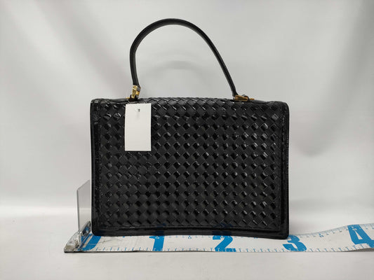 BALLY Intrecciato Handbag, Moderately Deteriorated