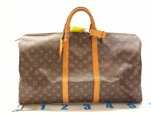 LOUIS VUITTON Monogram Keepall 55 Boston Bag