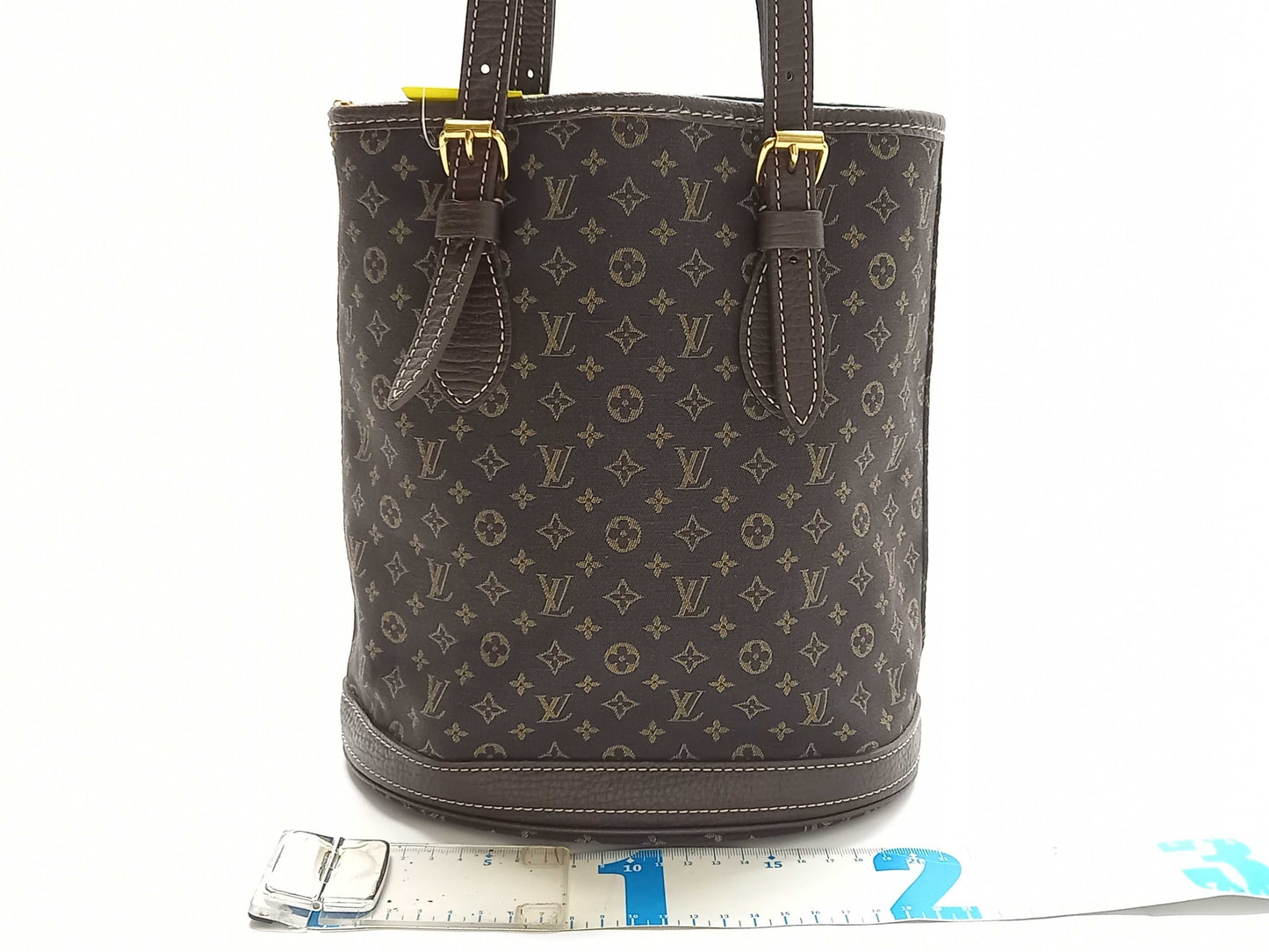 LOUIS VUITTON Monogram Minilan M95226 Bucket PM Tote Bag with Pouch