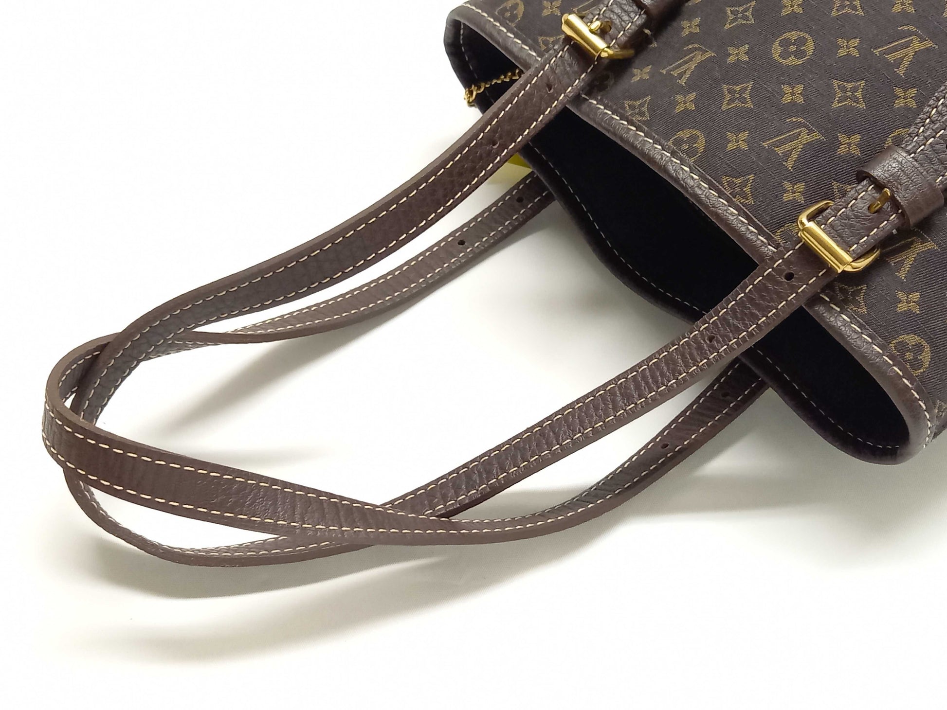 LOUIS VUITTON Monogram Minilan M95226 Bucket PM Tote Bag with Pouch