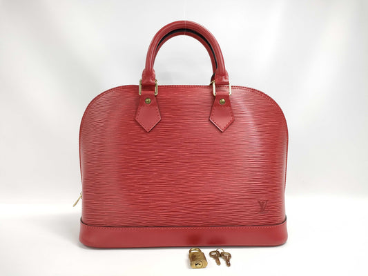 LOUIS VUITTON Epi Alma/AR0966 Red Handbag