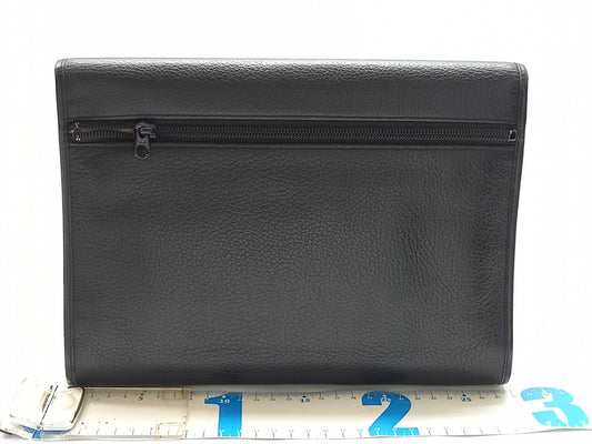 BURBERRY Leather Nova Check Clutch Bag