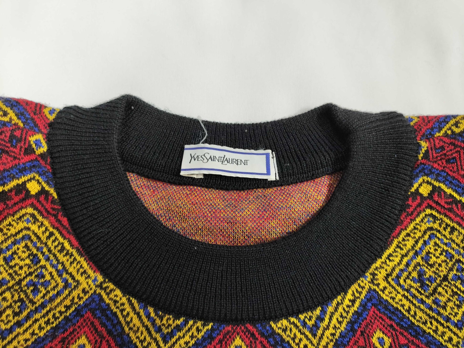 Yves Saint Laurent all-over print knit dress