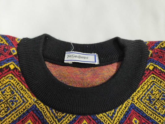 Yves Saint Laurent all-over print knit dress