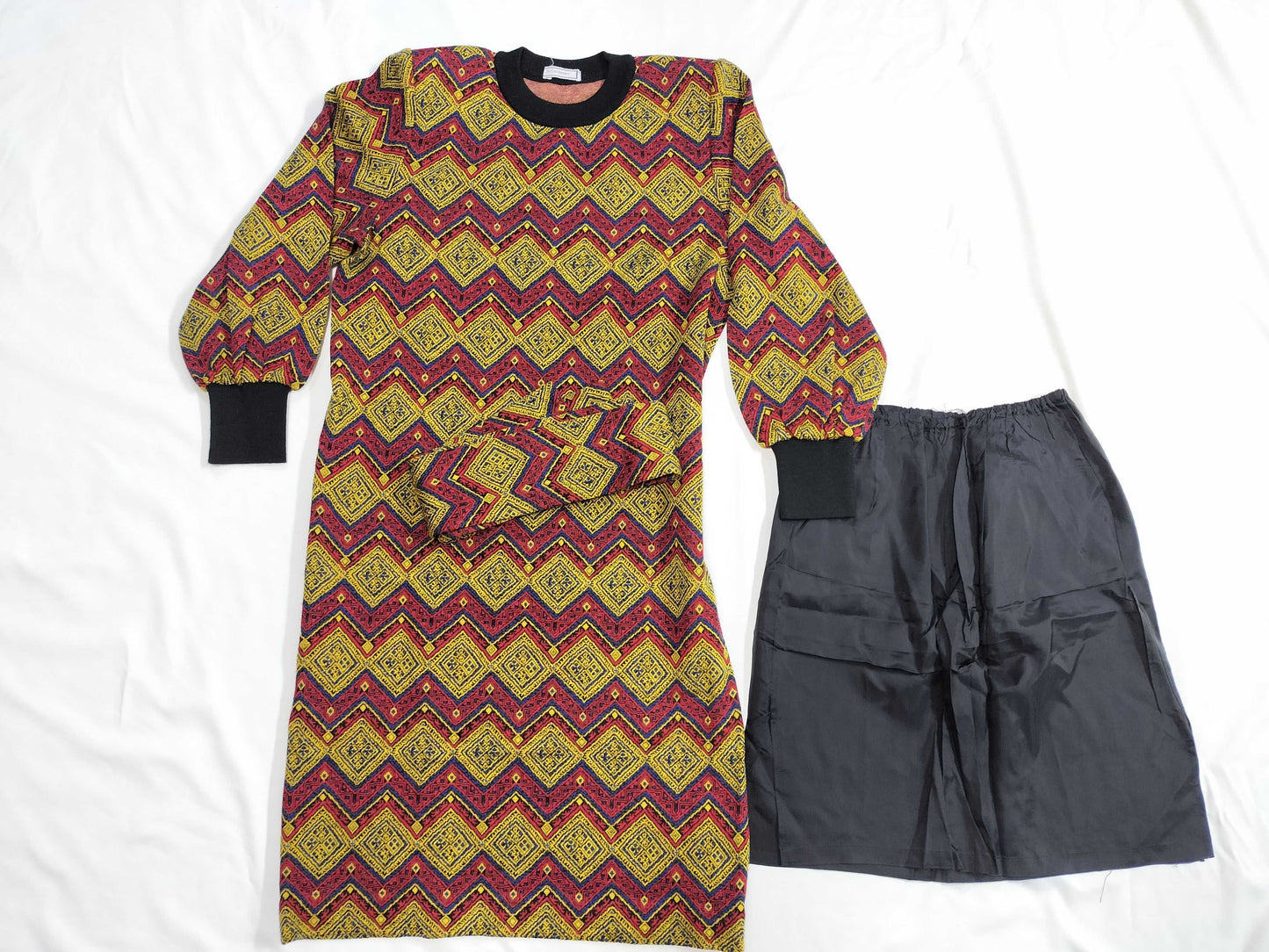 Yves Saint Laurent all-over print knit dress