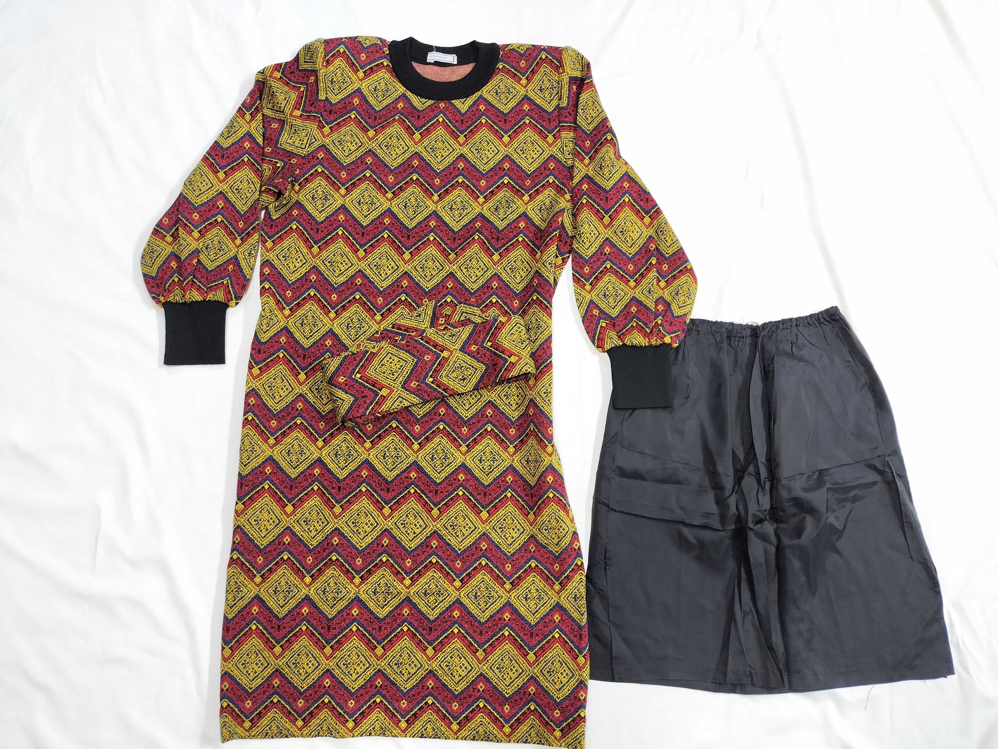 Yves Saint Laurent all-over print knit dress