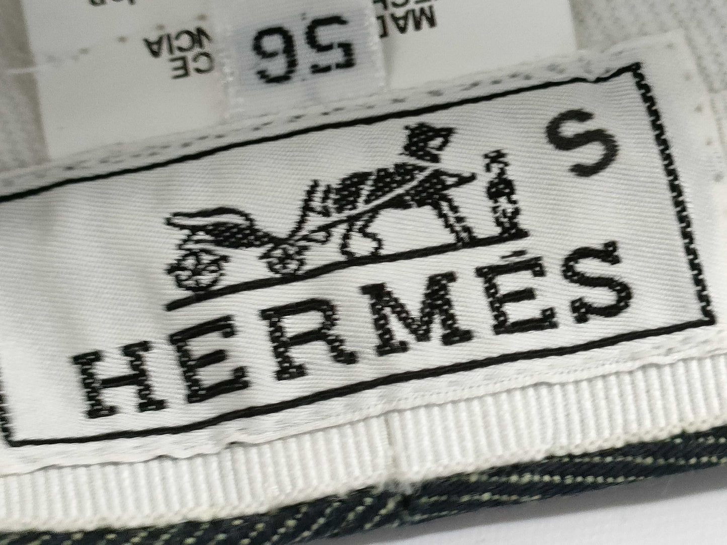 HERMES Striped Cap Other Apparel