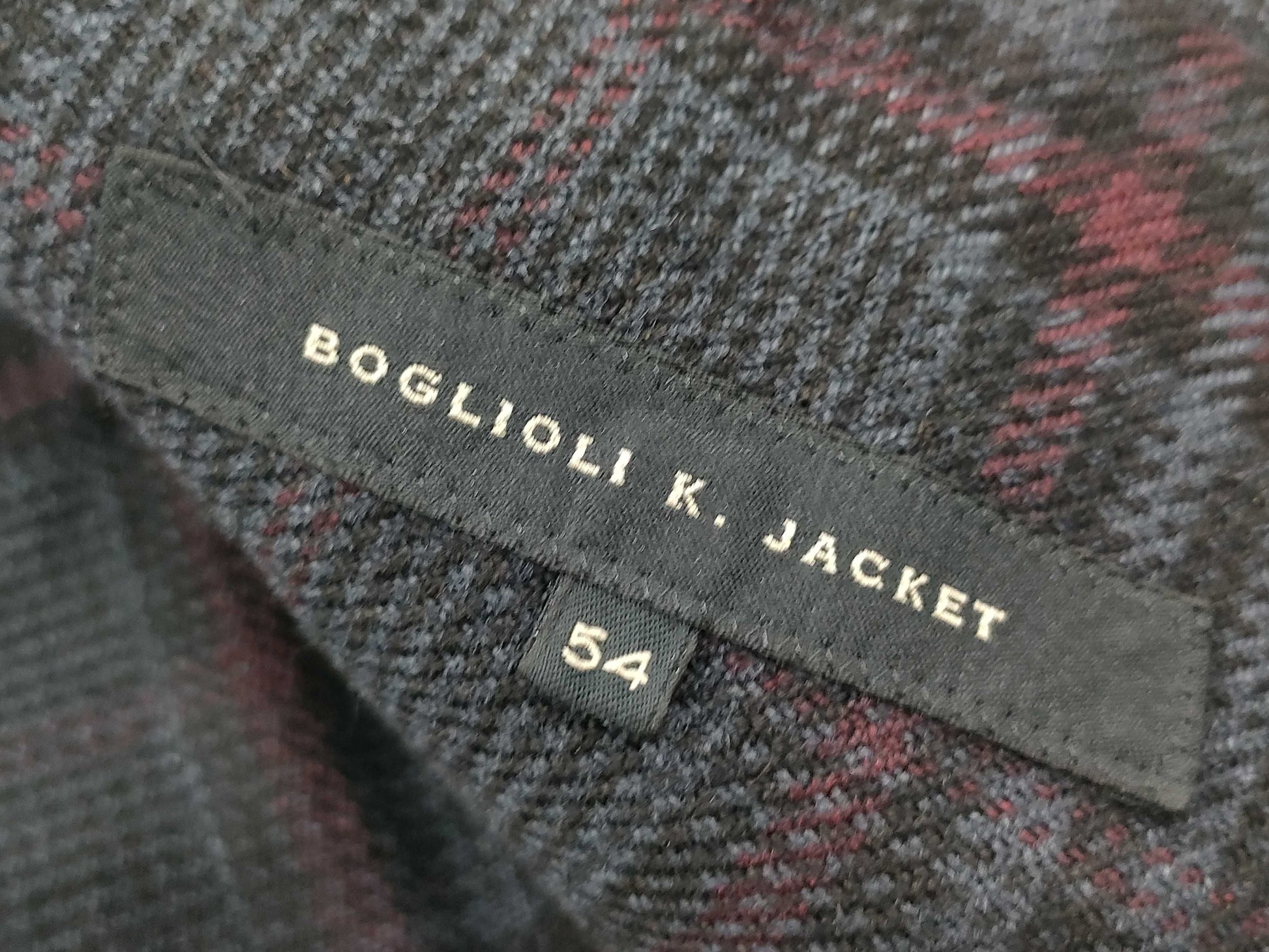 BOGLIOLI Wool Check Jacket
