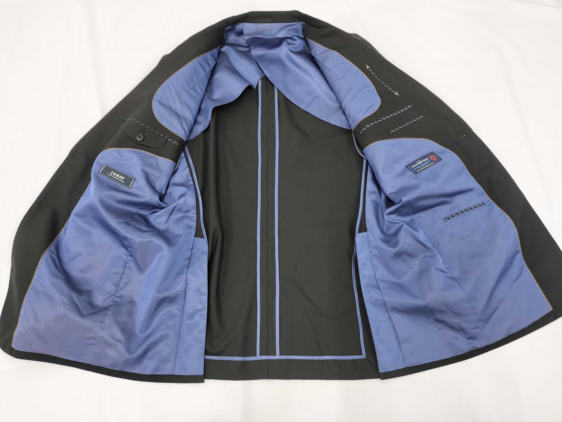 Zegna Suit Set, Striped, Black, Other Apparel