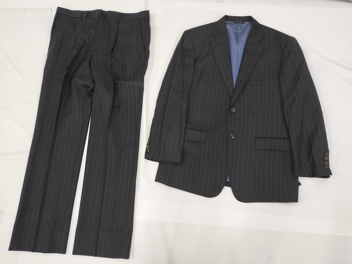 Zegna Trofeo Stripe Suit Set in Black Other Apparel