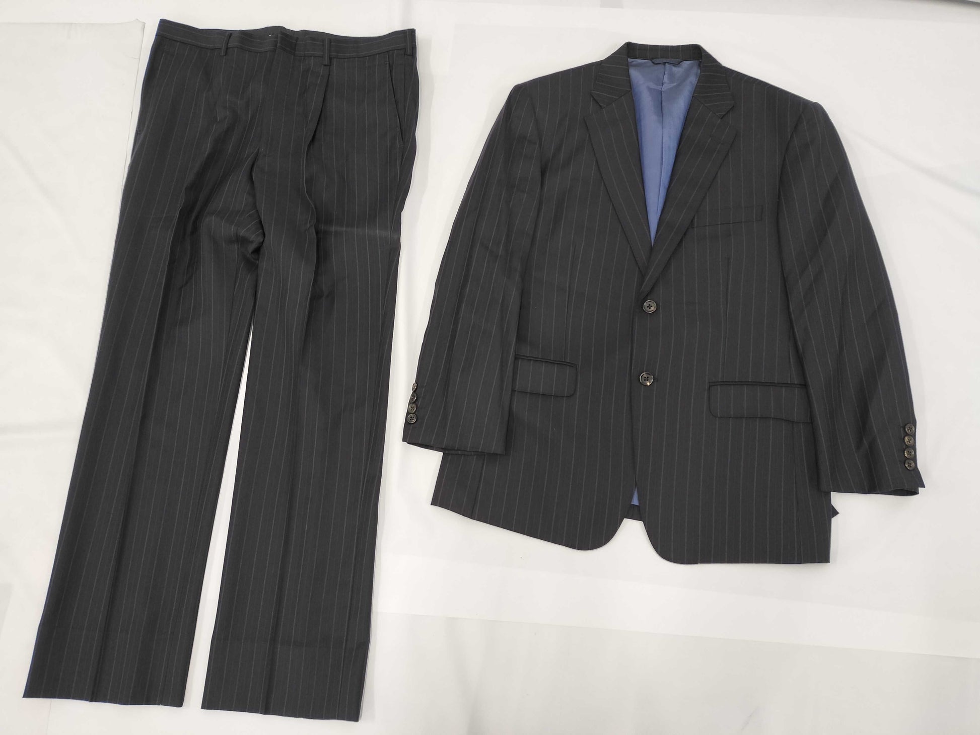 Zegna Trofeo Stripe Suit Set in Black Other Apparel