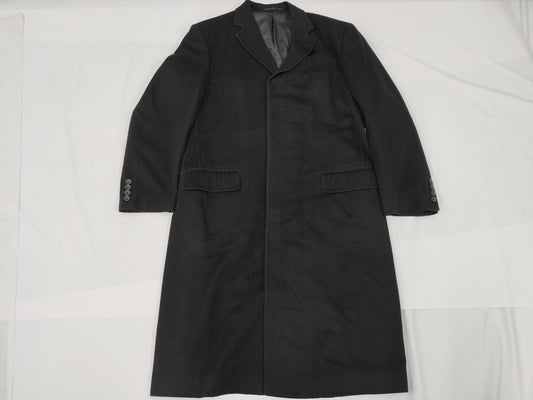 Zegna 100% Cashmere Long Coat, Black