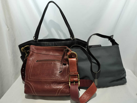 COACH 7412/10399/F23284/Leather and nylon 3-piece shoulder bag