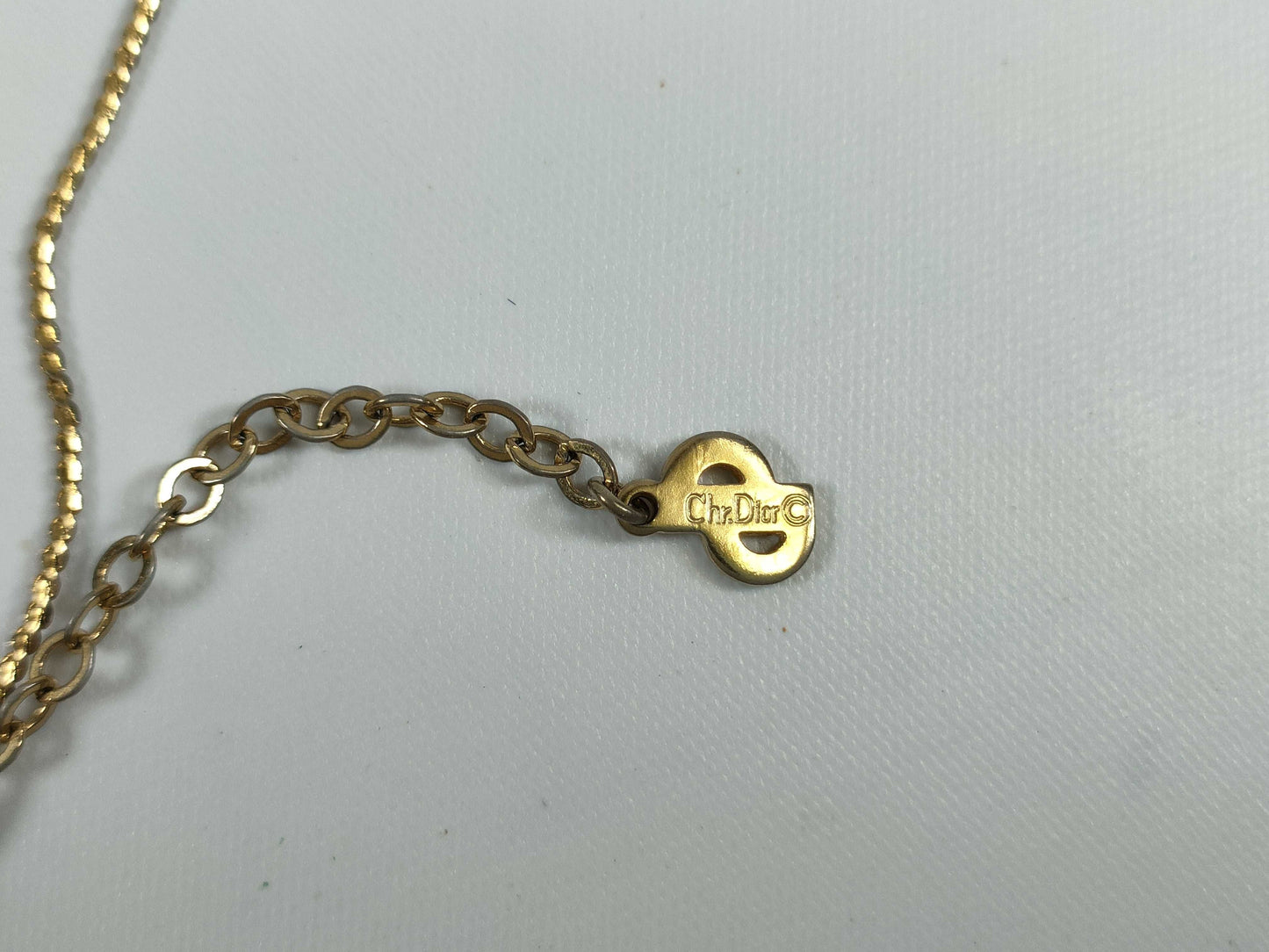 Dior CD Necklace Rhinestone Necklace