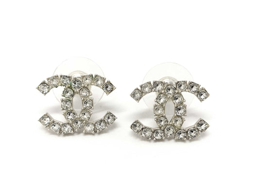 CHANEL Rhinestone Coco Earrings Earrings