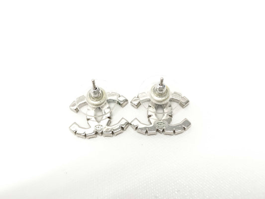 CHANEL Rhinestone Coco Earrings Earrings