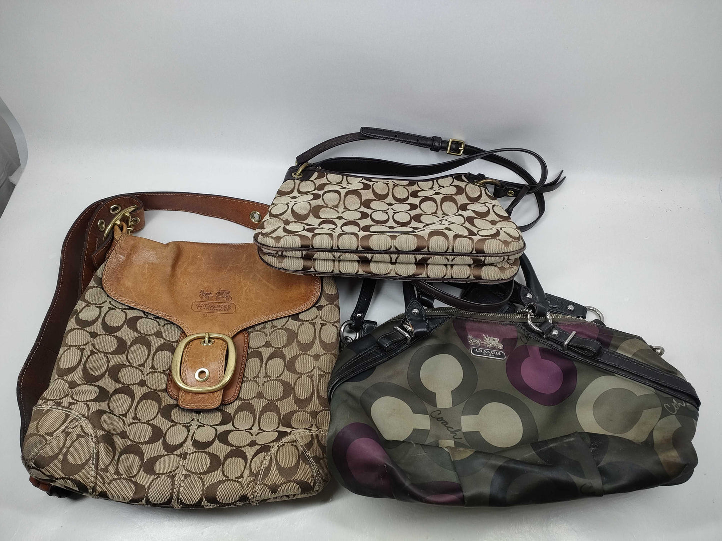COACH Signature 3 points/f1026-15946/c0871-11436/26602 Shoulder Bag