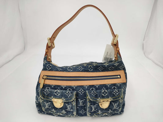 LOUIS VUITTON Monogram Denim Buggy PM Shoulder Bag