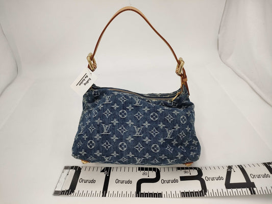 LOUIS VUITTON Monogram Denim Buggy PM Shoulder Bag