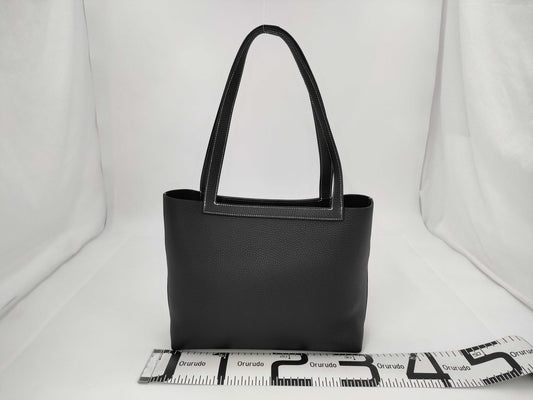 HERMES Cabasellier 31 Trion Black W-Engraved Shoulder Bag