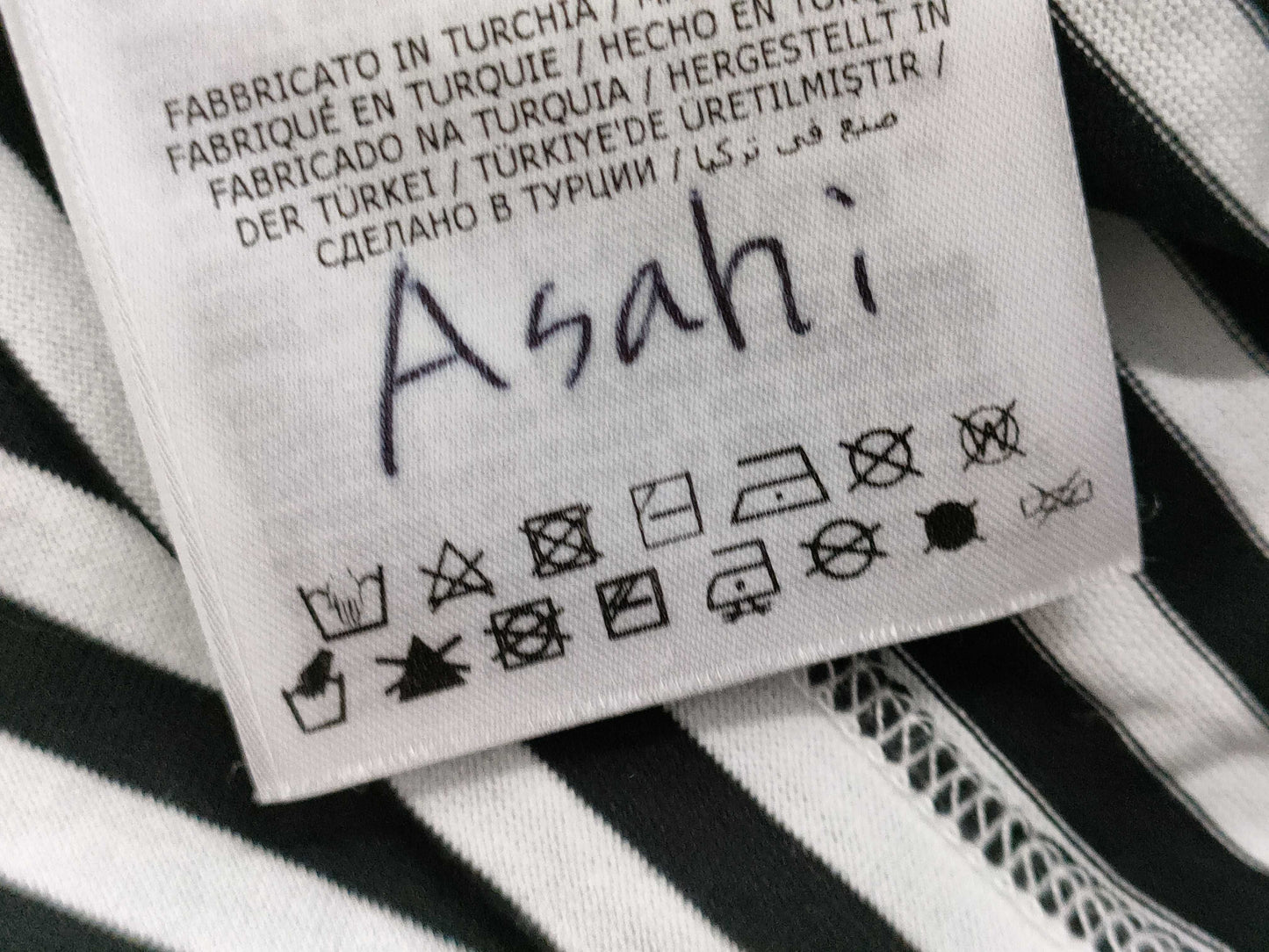 MONCLER Striped Logo T-Shirt *Personalized Tops