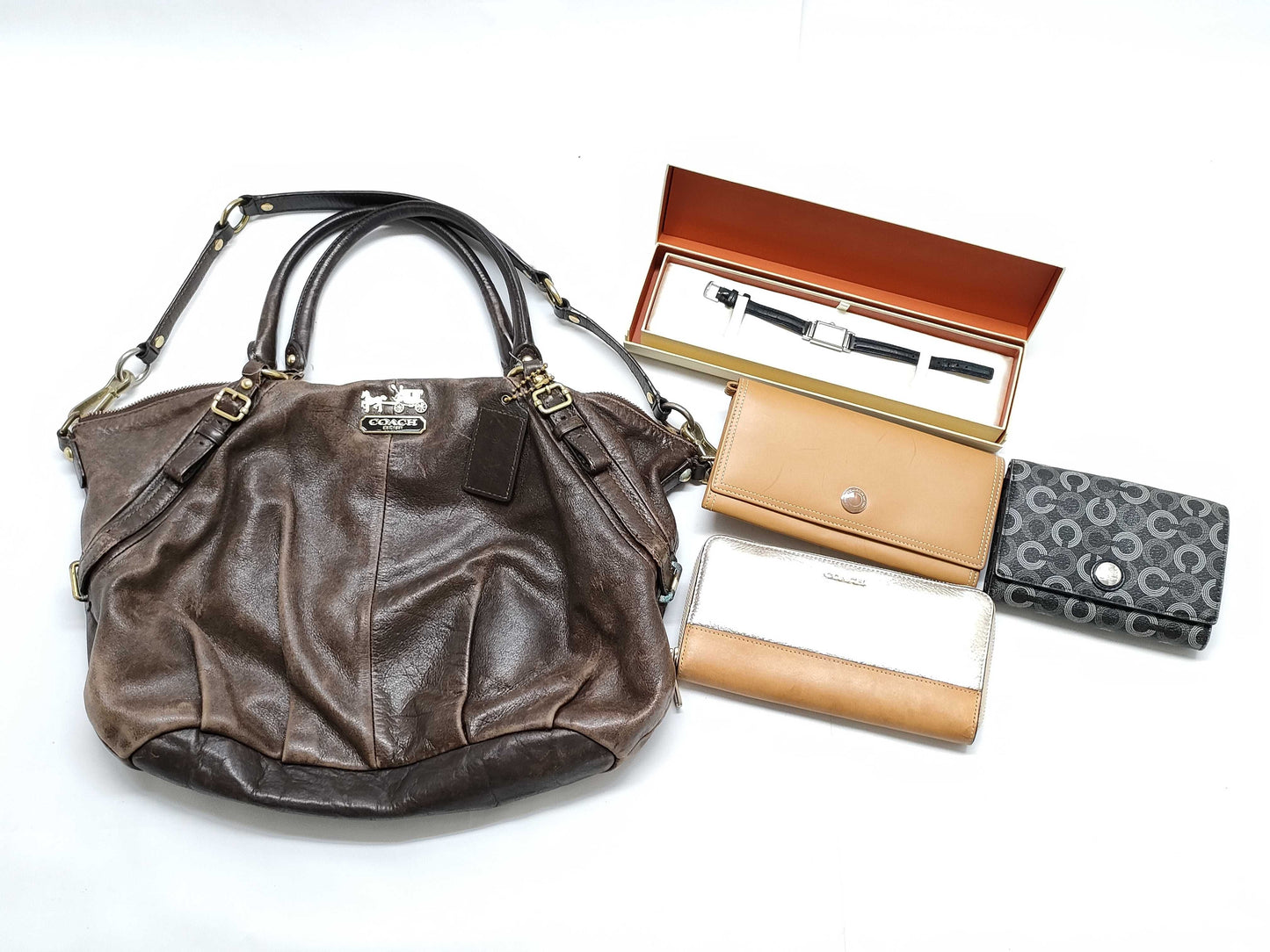 COACH 15955 and other wallets, watches, and 5 other handbags