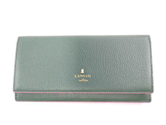 LANVIN Leather Long Wallet