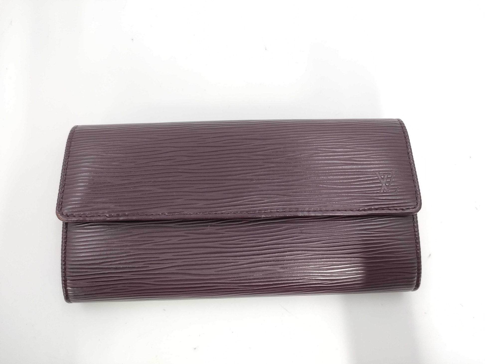 LOUIS VUITTON Epi Pochette Porto Monet Credit Initials Wallet