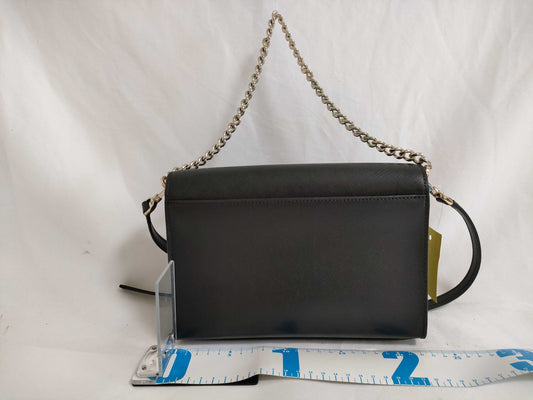 Kate Spade 2-Way Chain Leather Shoulder Bag in Black