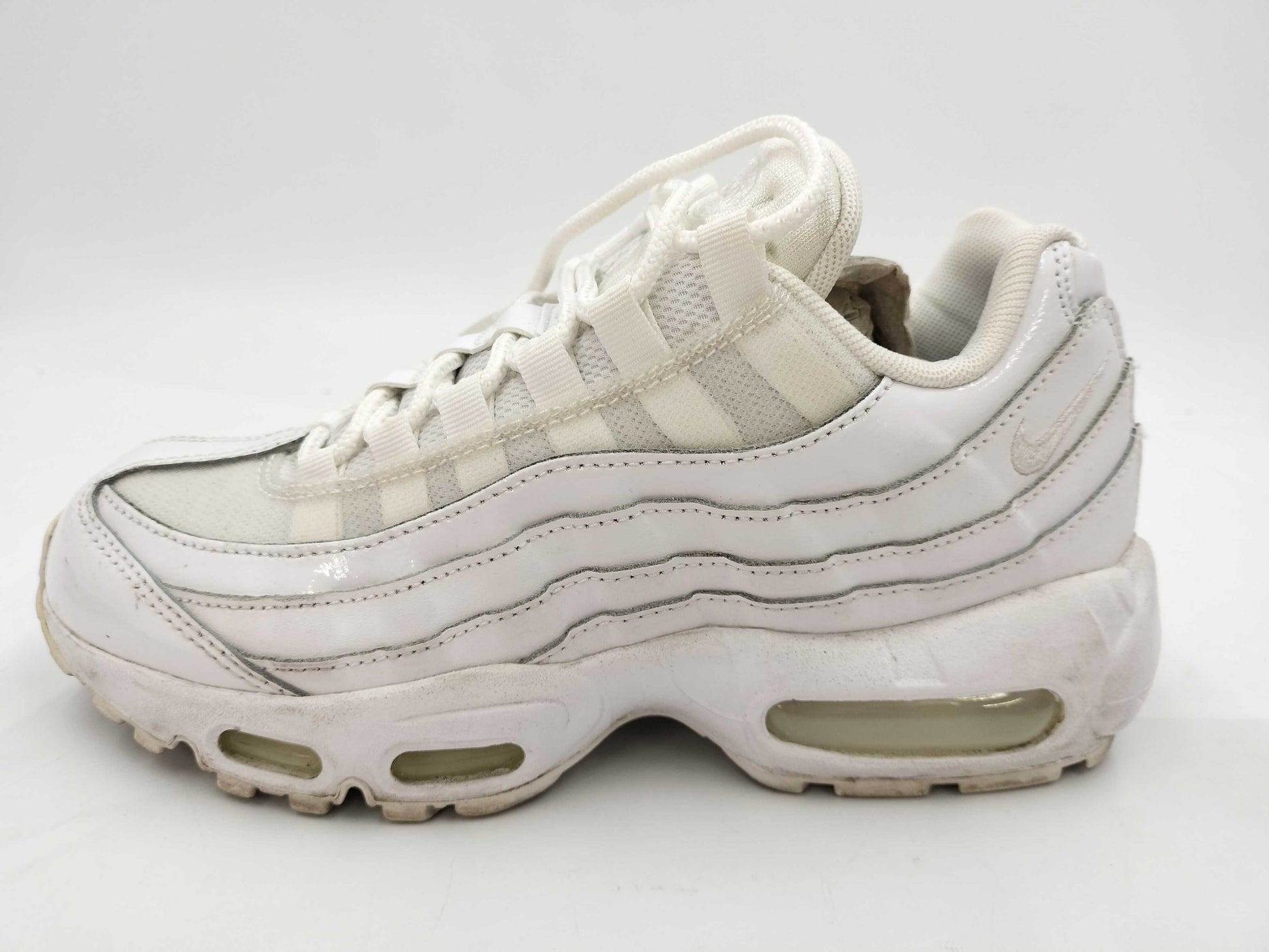 NIKE AIR MAX 95 24.0cm White 307960-108 Sneakers