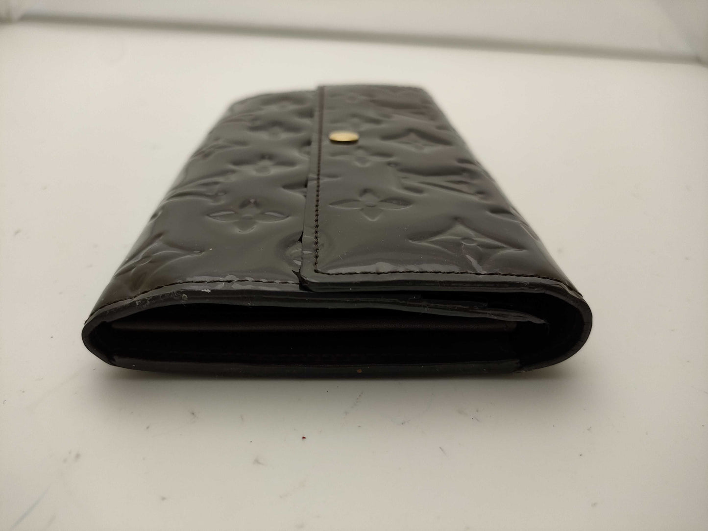 LOUIS VUITTON Vernis Zippy Wallet with Initials