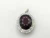 Rubellite 15.887ct D2.05ct Pt950 10.2g Pendant Top