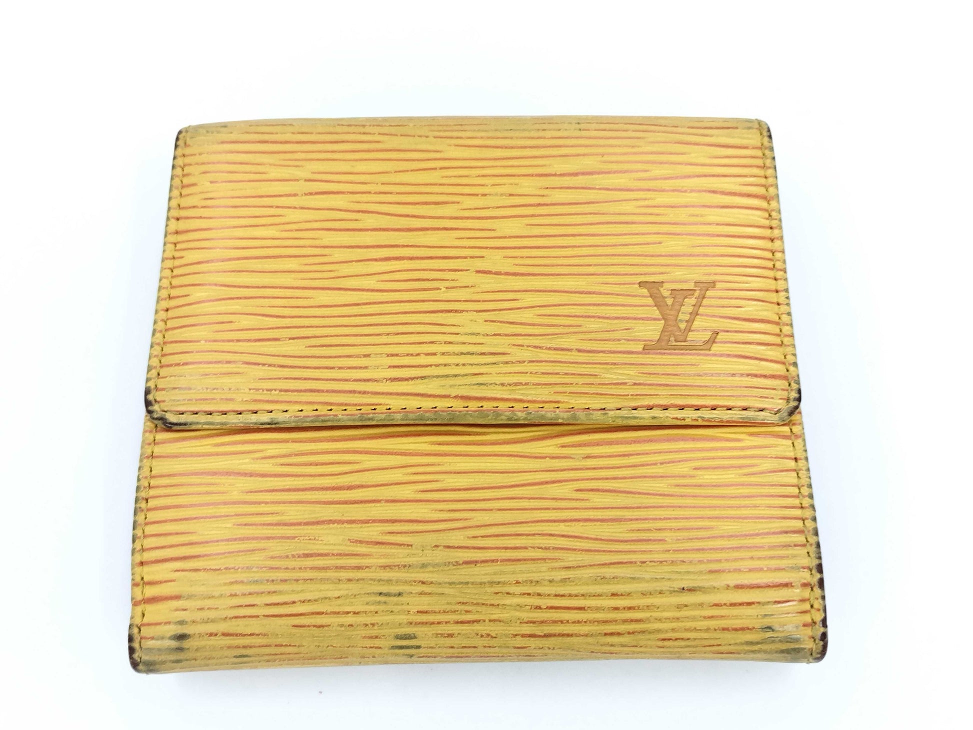 LOUIS VUITTON Epi Portomone Bier Cult Credit Folding Wallet Wallet