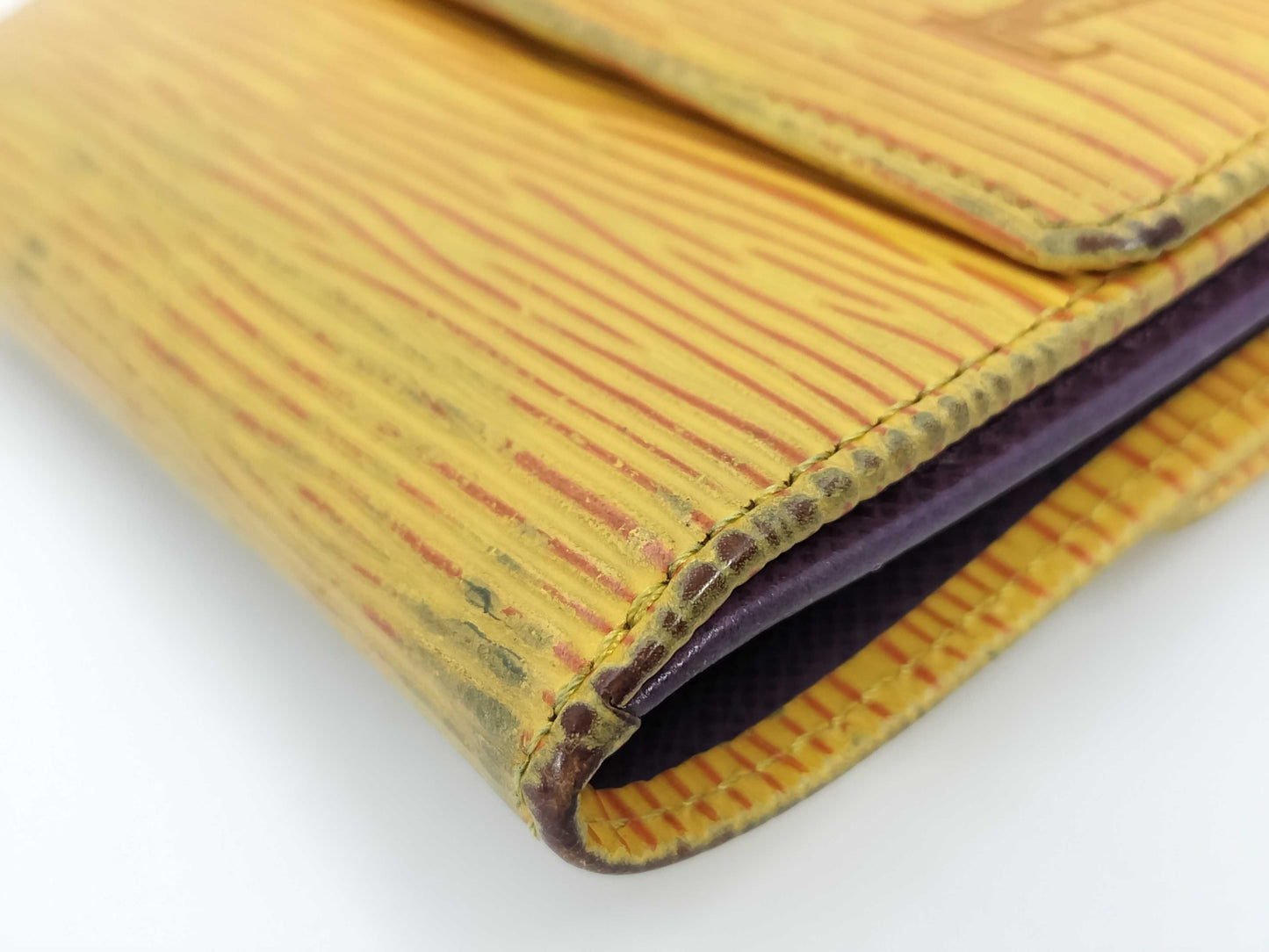 LOUIS VUITTON Epi Portomone Bier Cult Credit Folding Wallet Wallet