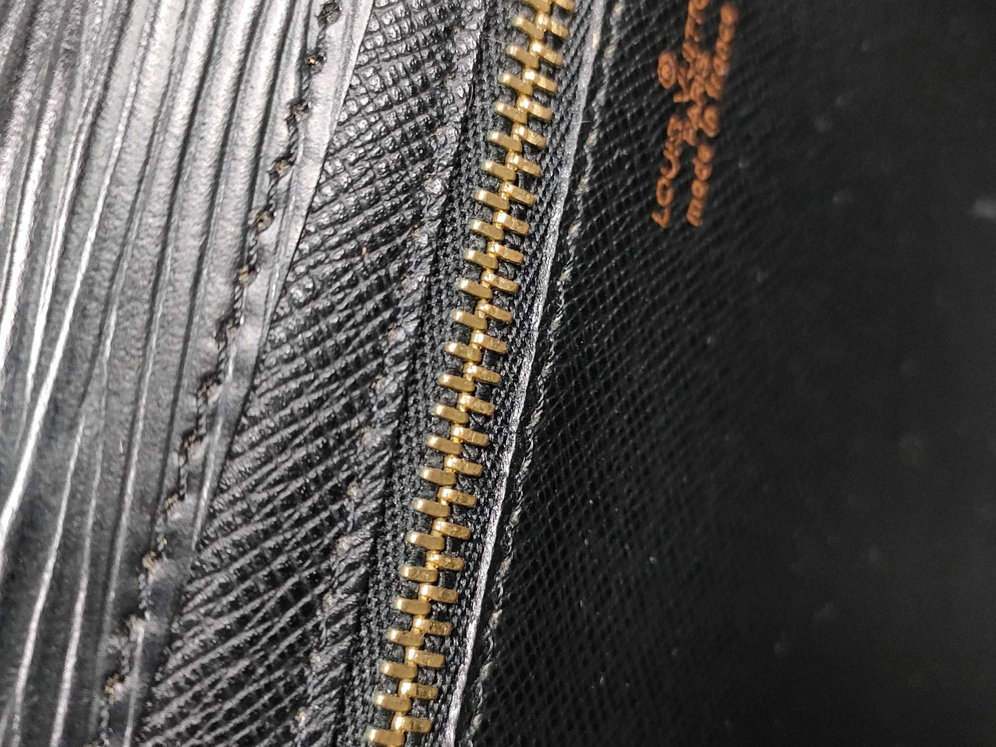 LOUIS VUITTON Epi Art Deco Black Second Bag