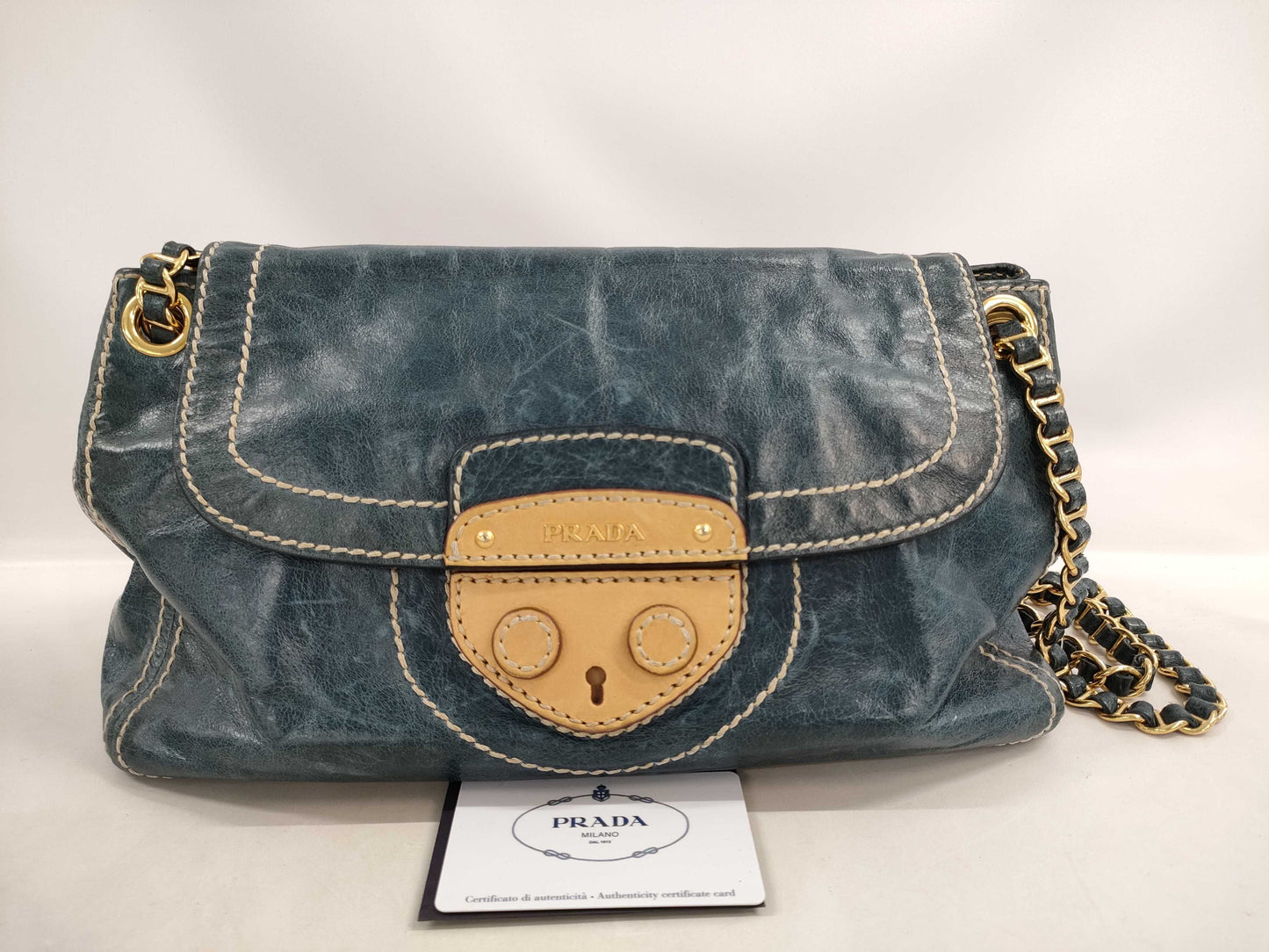 PRADA Rock Style Chain Shoulder Bag